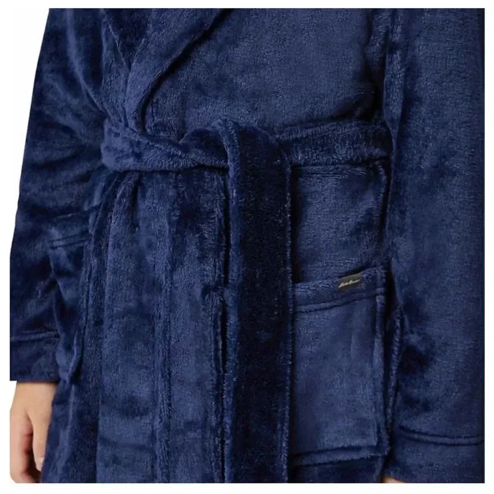 #3 Eddie Bauer Youth 3-piece Robe & Matching Pajamas Set Size Medium 10/12 Boys
